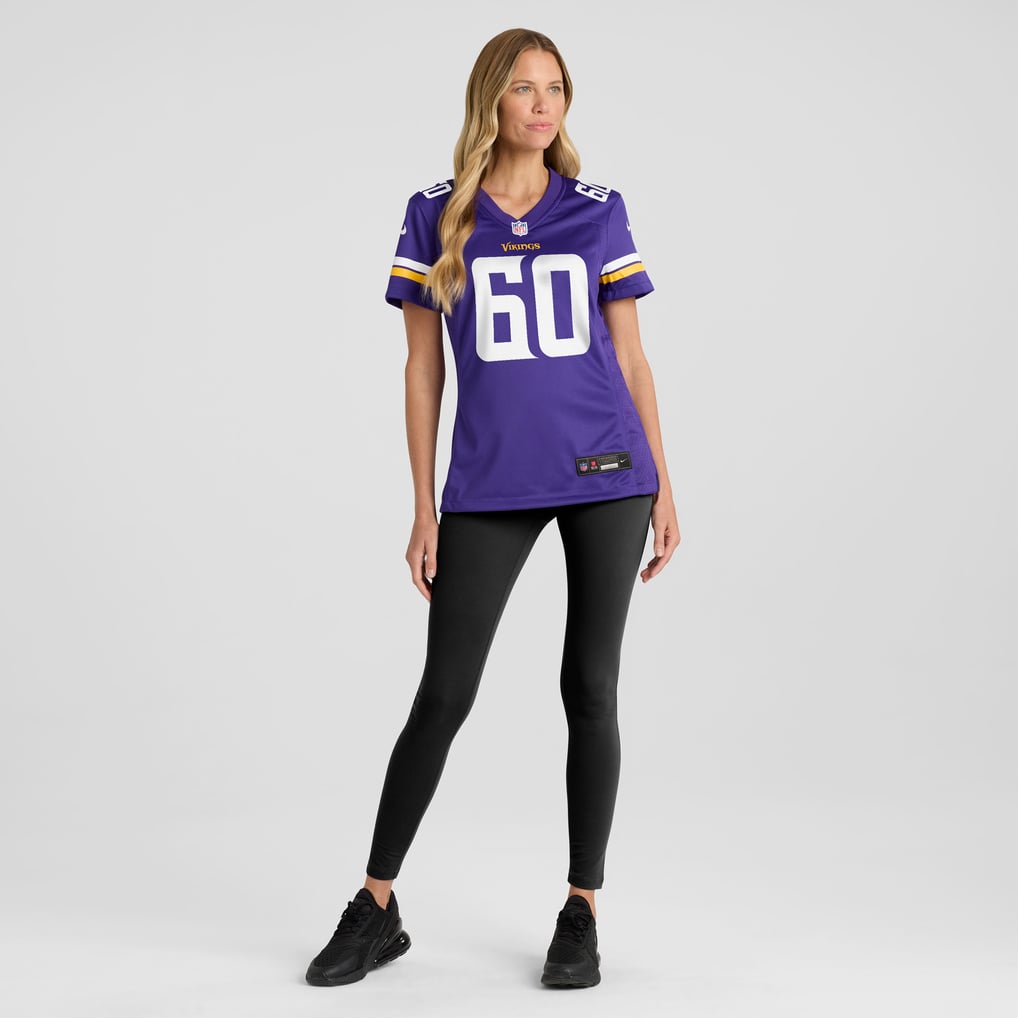 Women's Minnesota Vikings Joe Huber Purple Team Game Jersey