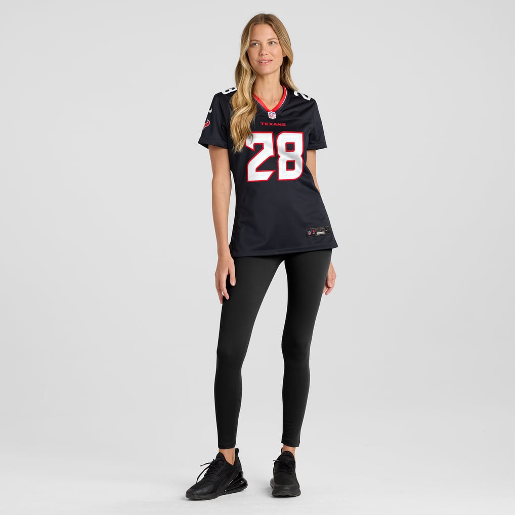 Women's Houston Texans Joe Mixon Navy Game Jersey