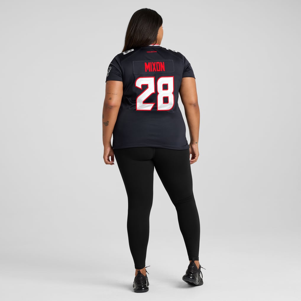 Women's Houston Texans Joe Mixon Navy Game Jersey