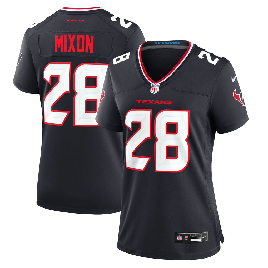 Women's Houston Texans Joe Mixon Navy Game Jersey