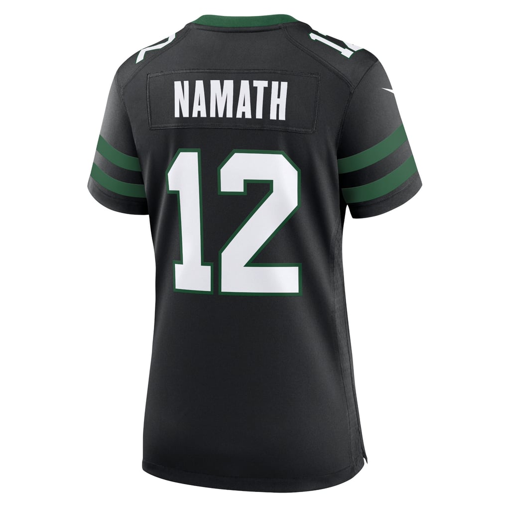 Women's New York Jets Joe Namath Legacy Black Retired Player Alternate Game Jersey
