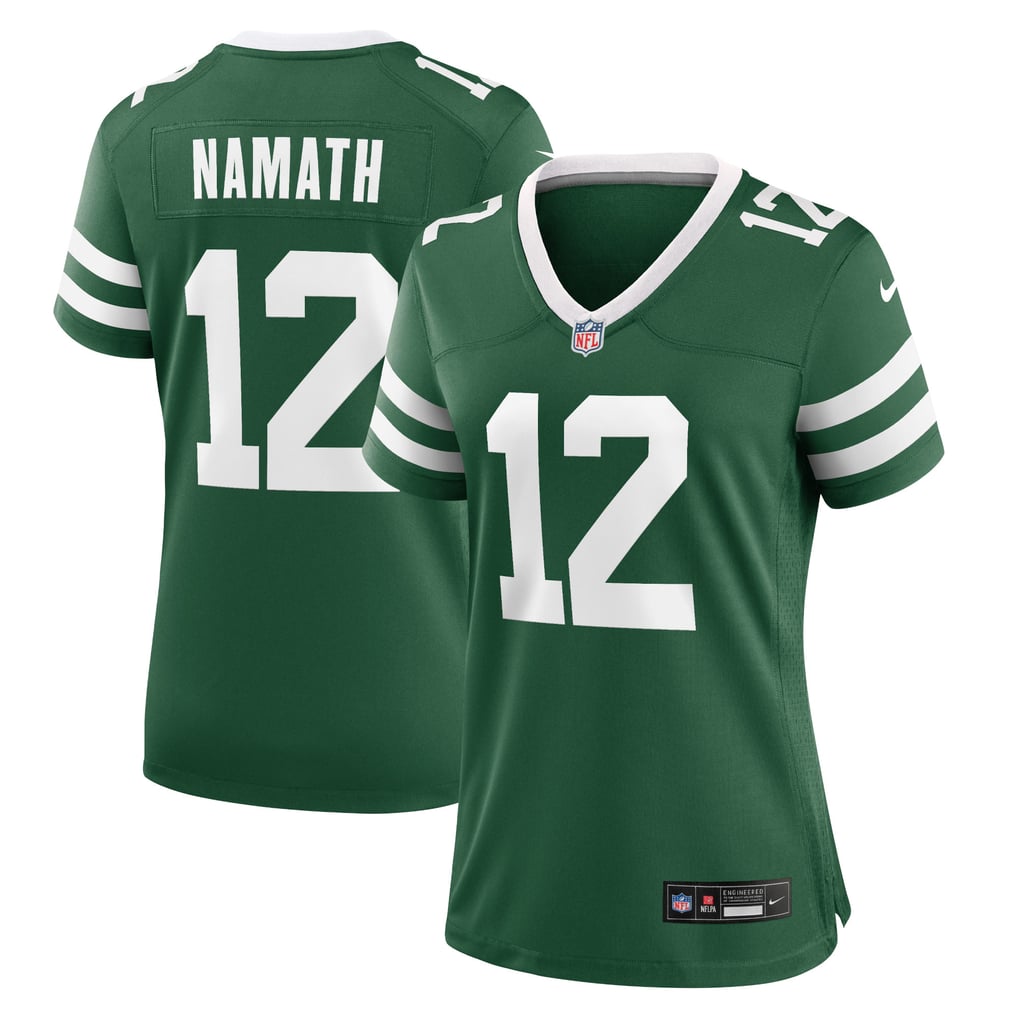 Women's New York Jets Joe Namath Legacy Green Retired Player Game Jersey
