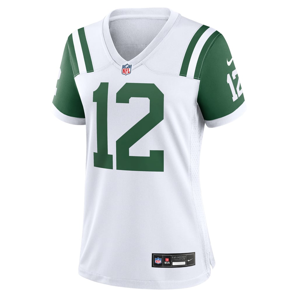 Women's New York Jets Joe Namath White Classic Alternate Retired Player Game Jersey