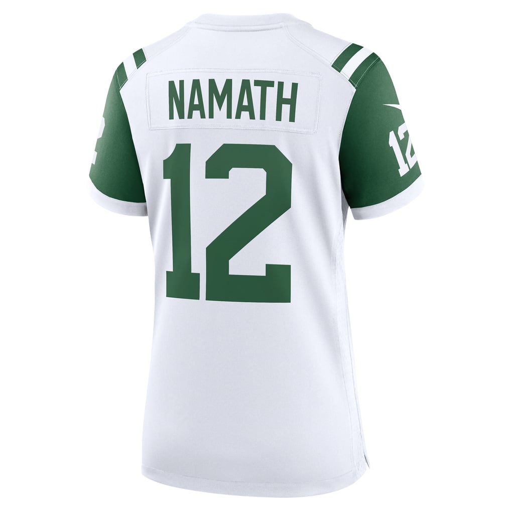 Women's New York Jets Joe Namath White Classic Alternate Retired Player Game Jersey