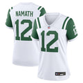 Women's New York Jets Joe Namath White Classic Alternate Retired Player Game Jersey