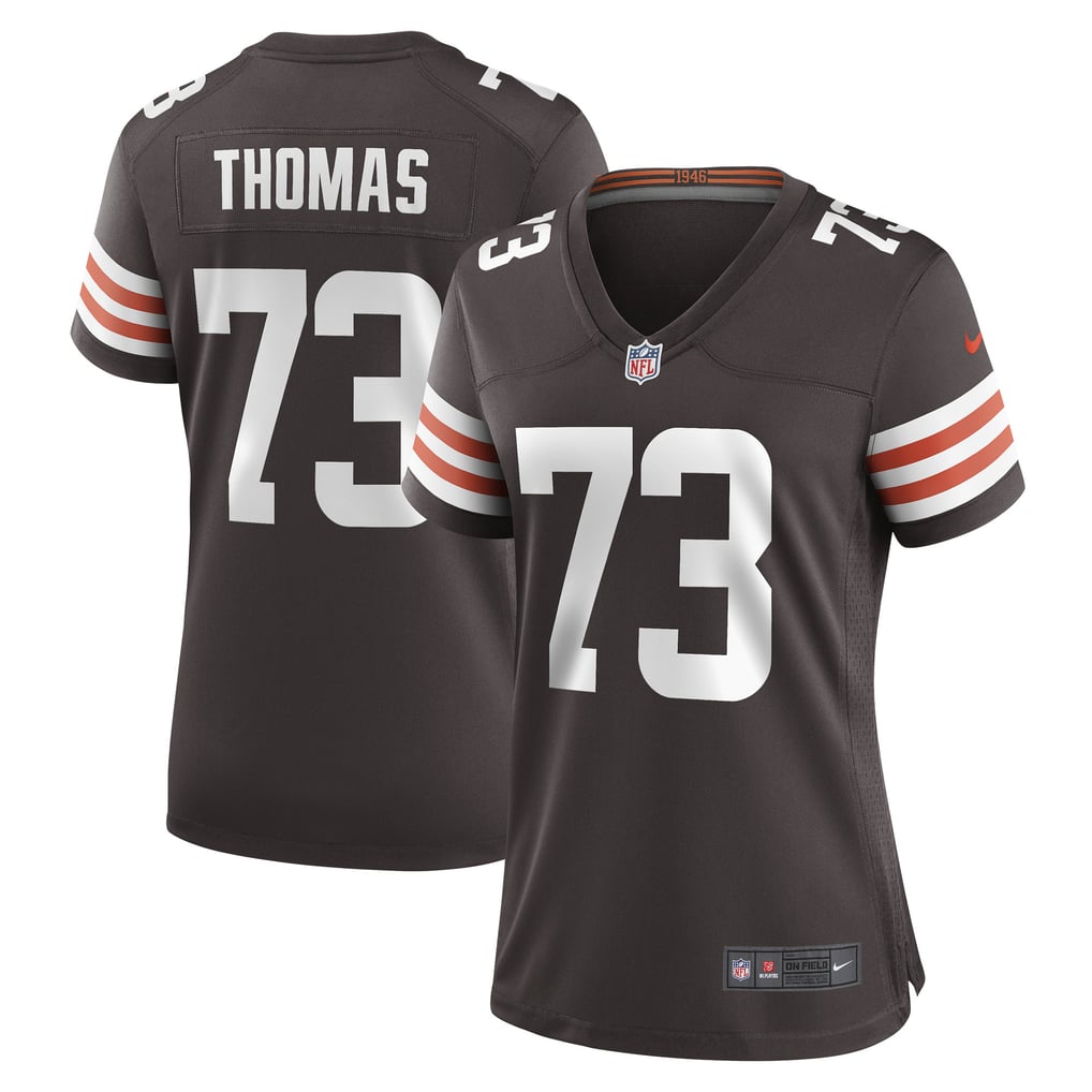 Women's Cleveland Browns Joe Thomas Brown Retired Game Player Jersey
