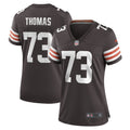 Women's Cleveland Browns Joe Thomas Brown Retired Game Player Jersey