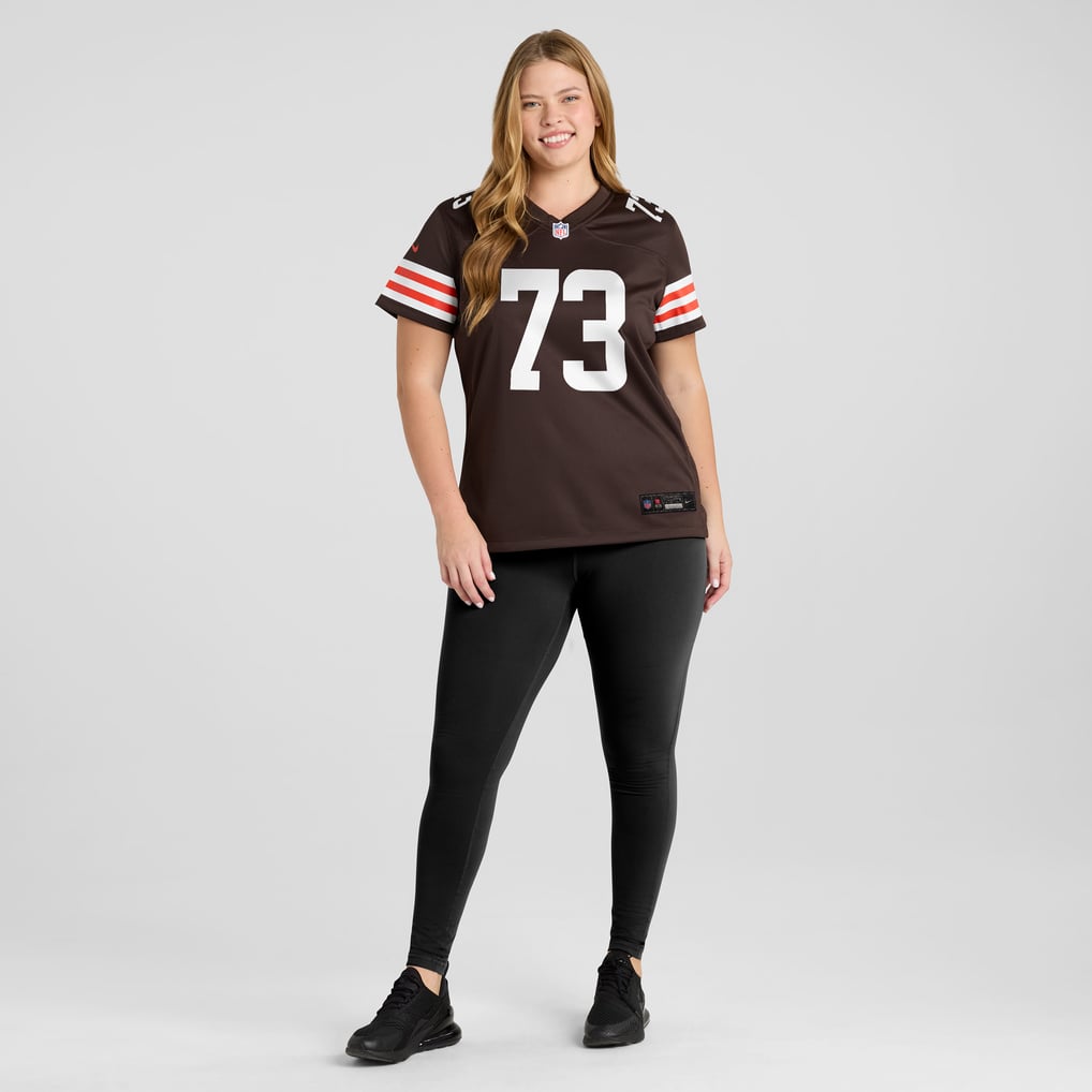 Women's Cleveland Browns Joe Thomas Brown Retired Game Player Jersey