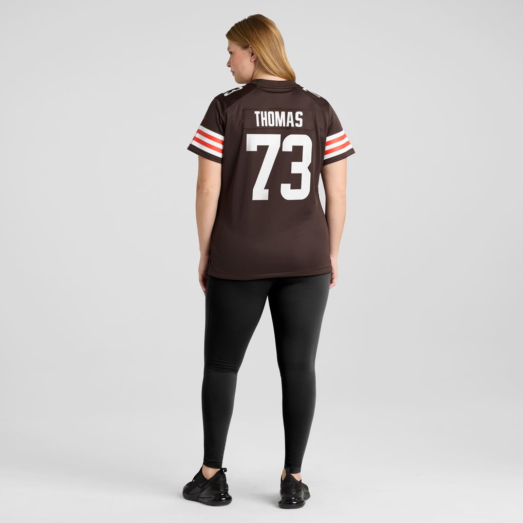 Women's Cleveland Browns Joe Thomas Brown Retired Game Player Jersey