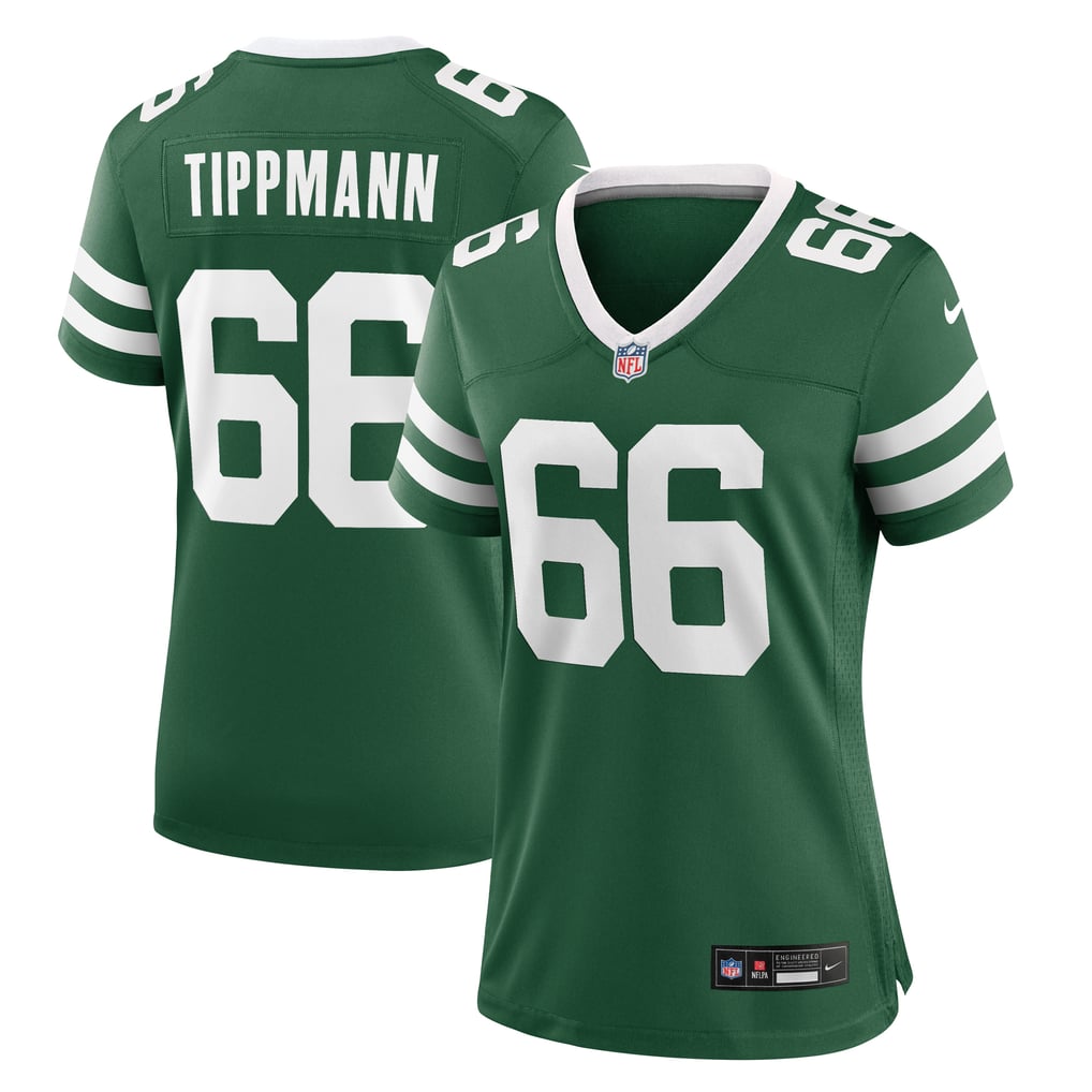 Women's New York Jets Joe Tippmann Legacy Green Game Jersey