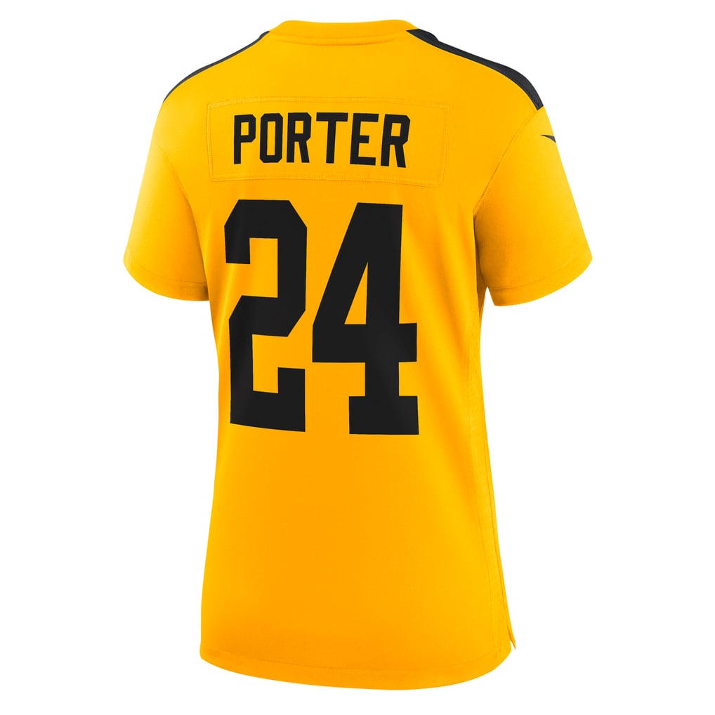 Women's Pittsburgh Steelers Joey Porter Jr. Gold Alternate 1933 Throwback Game Jersey