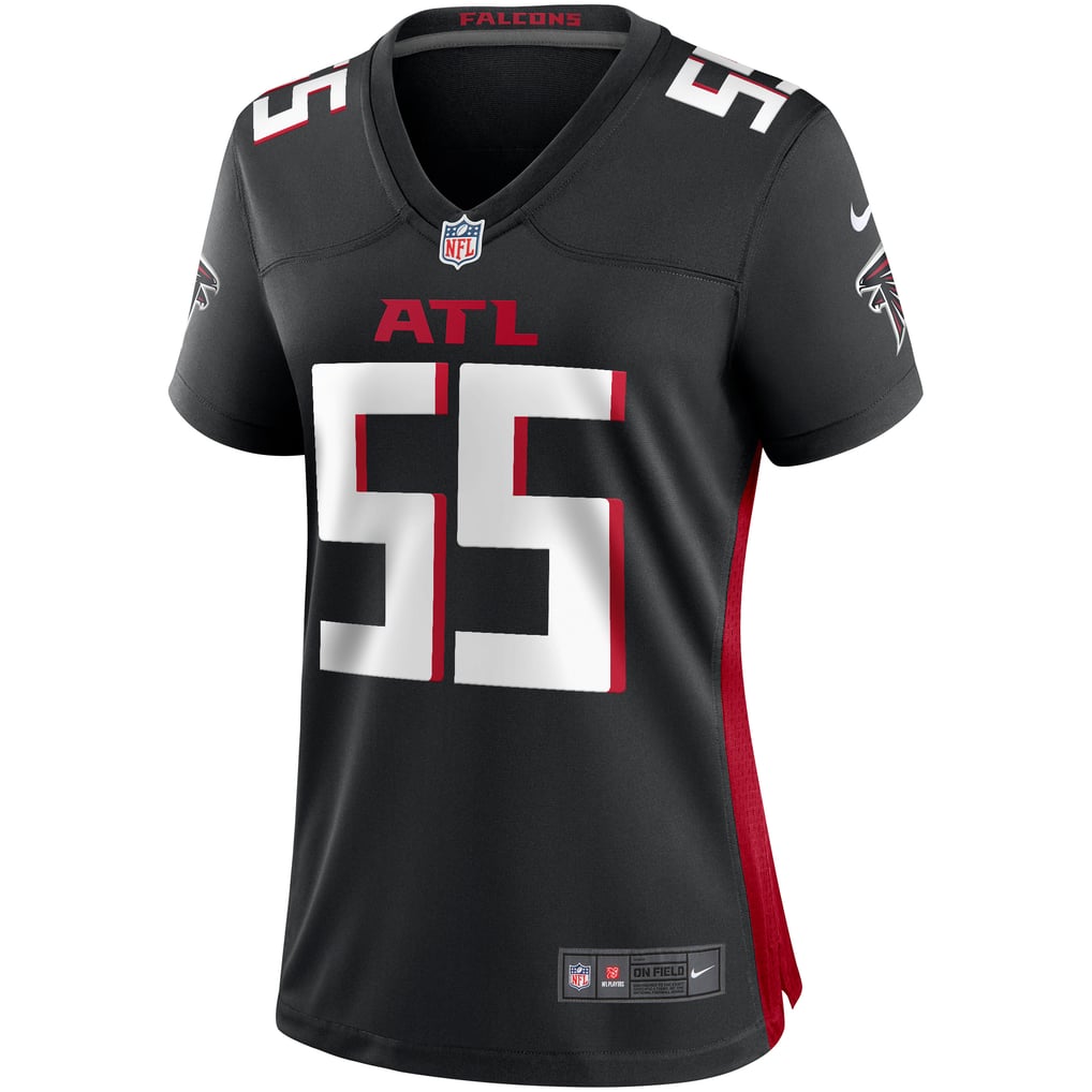 Women's Atlanta Falcons John Abraham Black Game Retired Player Jersey