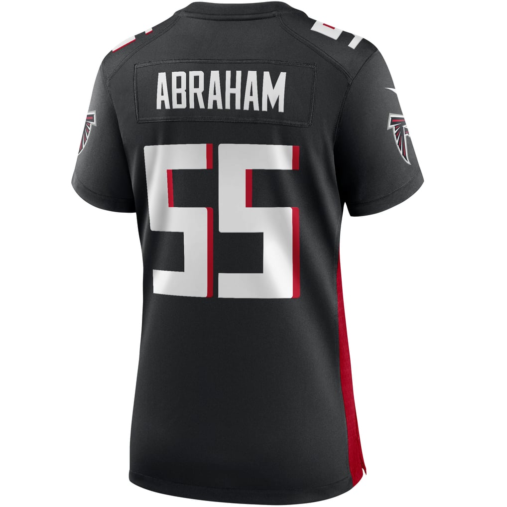Women's Atlanta Falcons John Abraham Black Game Retired Player Jersey