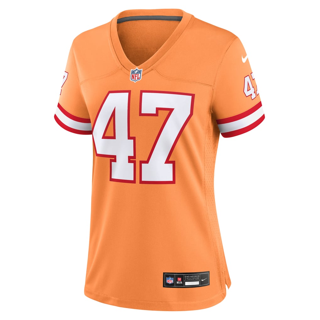 Women's Tampa Bay Buccaneers John Lynch Orange Throwback Game Jersey