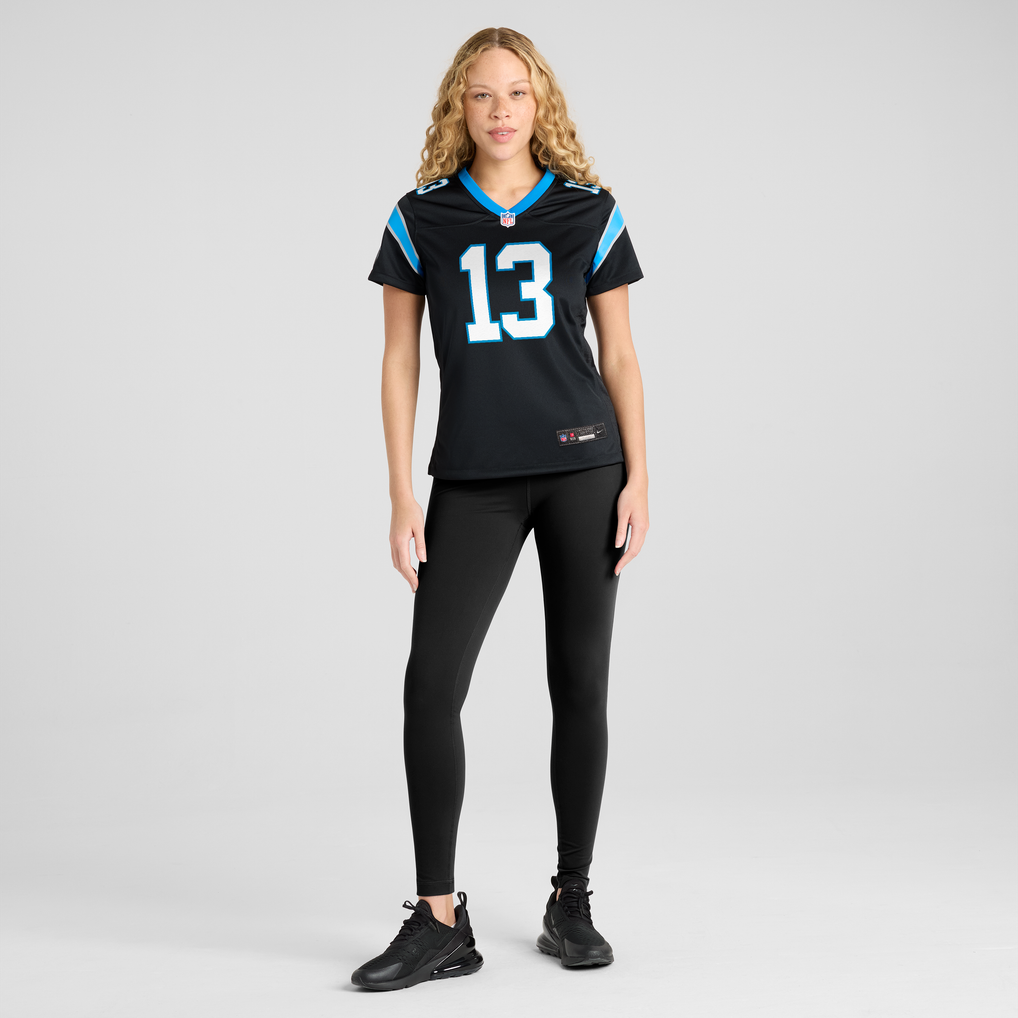 Women's Carolina Panthers John Metchie III Black Team Game Jersey