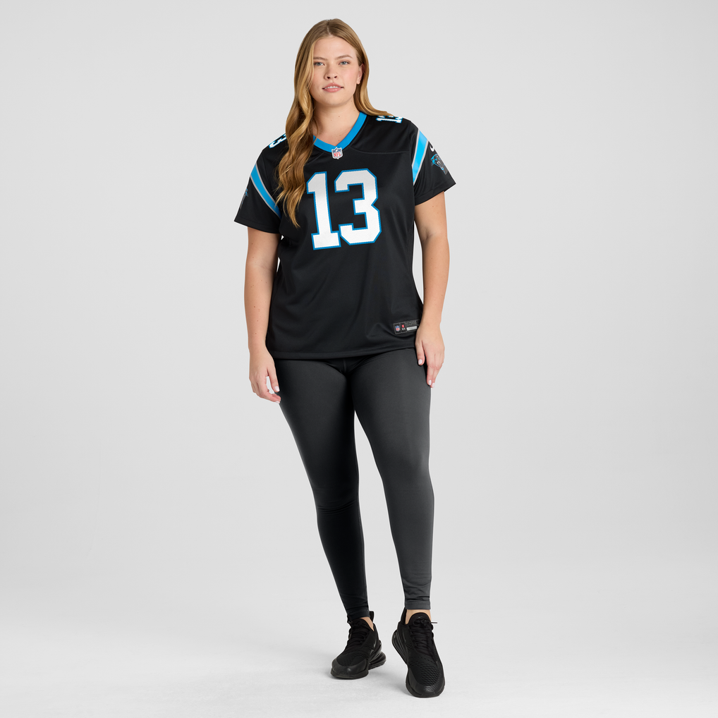 Women's Carolina Panthers John Metchie III Black Team Game Jersey