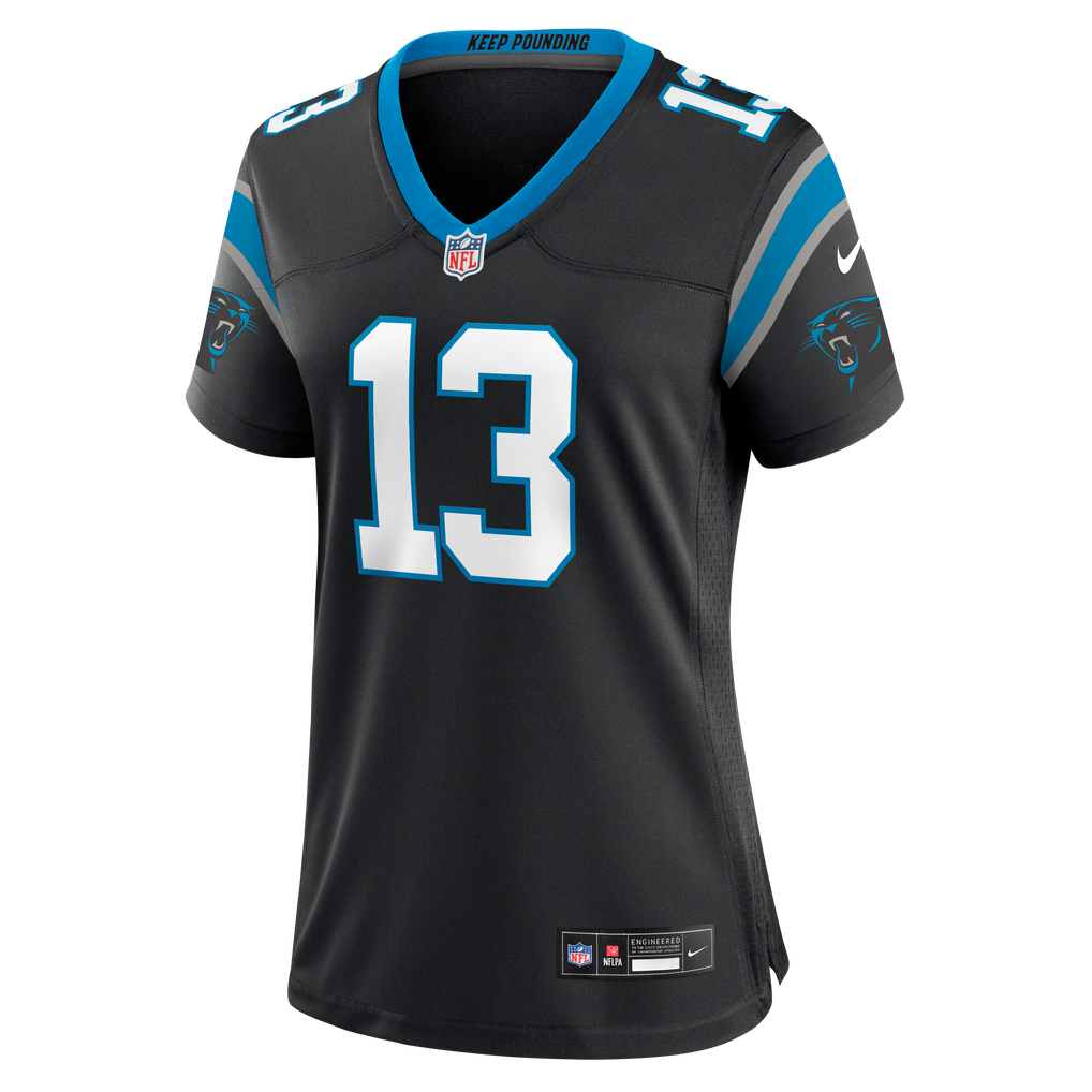 Women's Carolina Panthers John Metchie III Black Team Game Jersey