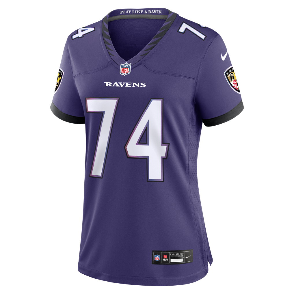 Women's Baltimore Ravens John Simpson Purple Team Game Jersey
