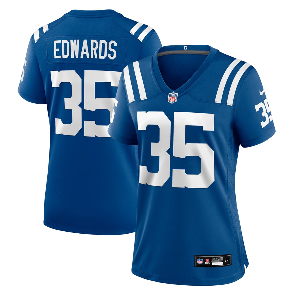 Women's Indianapolis Colts Johnathan Edwards Royal Team Game Jersey