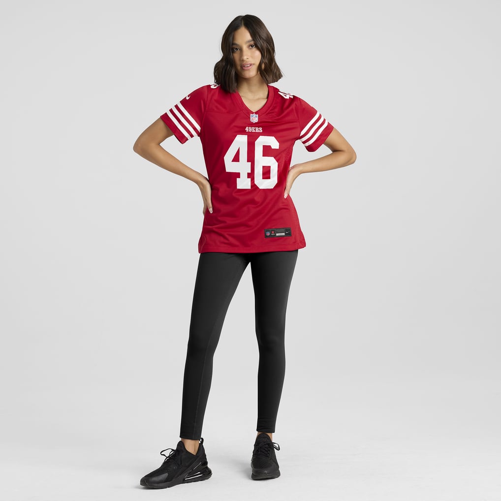 Women's San Francisco 49ers Jon Weeks Scarlet Team Game Jersey