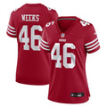 Women's San Francisco 49ers Jon Weeks Scarlet Team Game Jersey