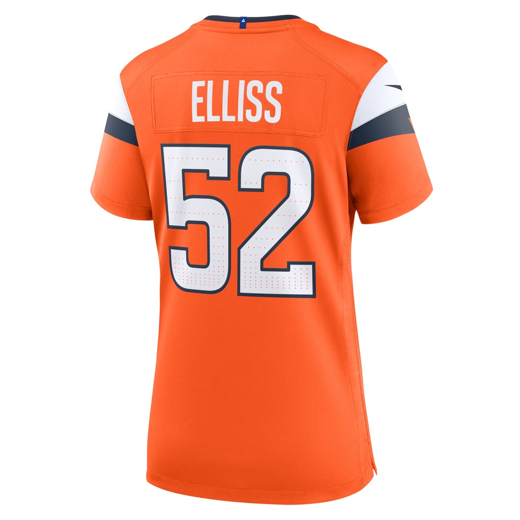 Women's Denver Broncos Jonah Elliss Orange Team Game Jersey