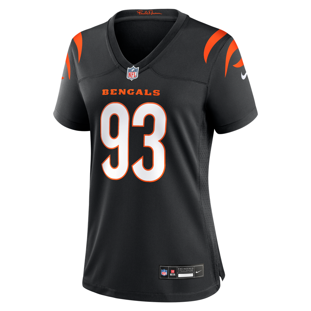 Women's Cincinnati Bengals Jonathan Allen Black Team Game Jersey