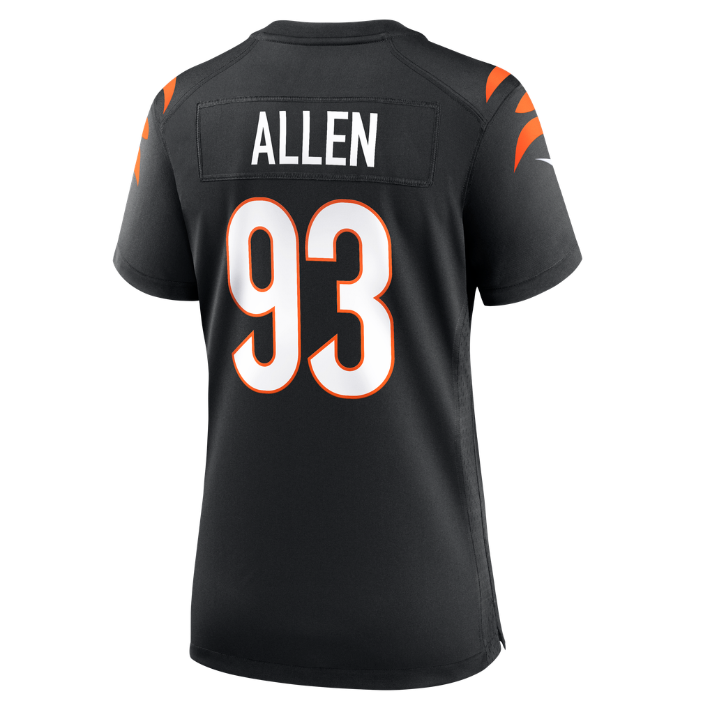 Women's Cincinnati Bengals Jonathan Allen Black Team Game Jersey