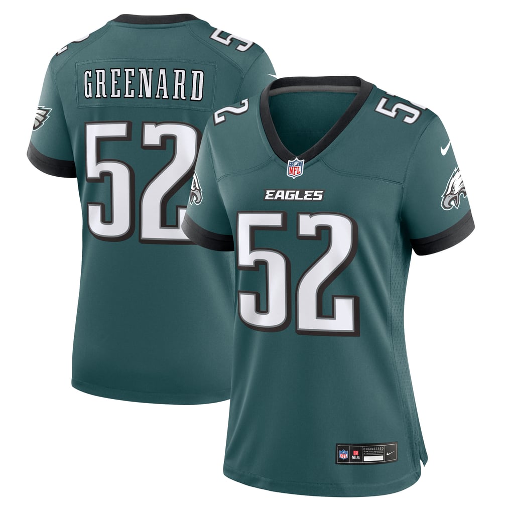 Women's Philadelphia Eagles Jonathan Greenard Midnight Green Team Game Jersey