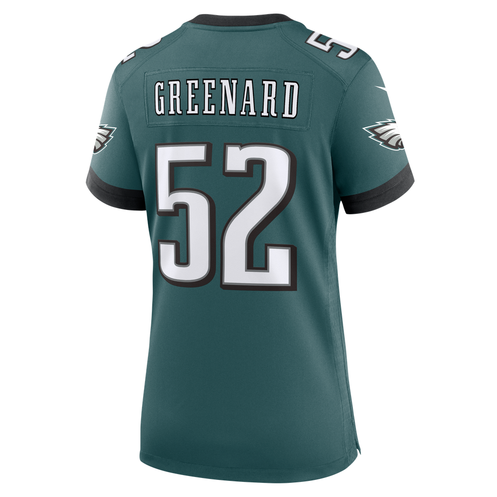 Women's Philadelphia Eagles Jonathan Greenard Midnight Green Team Game Jersey