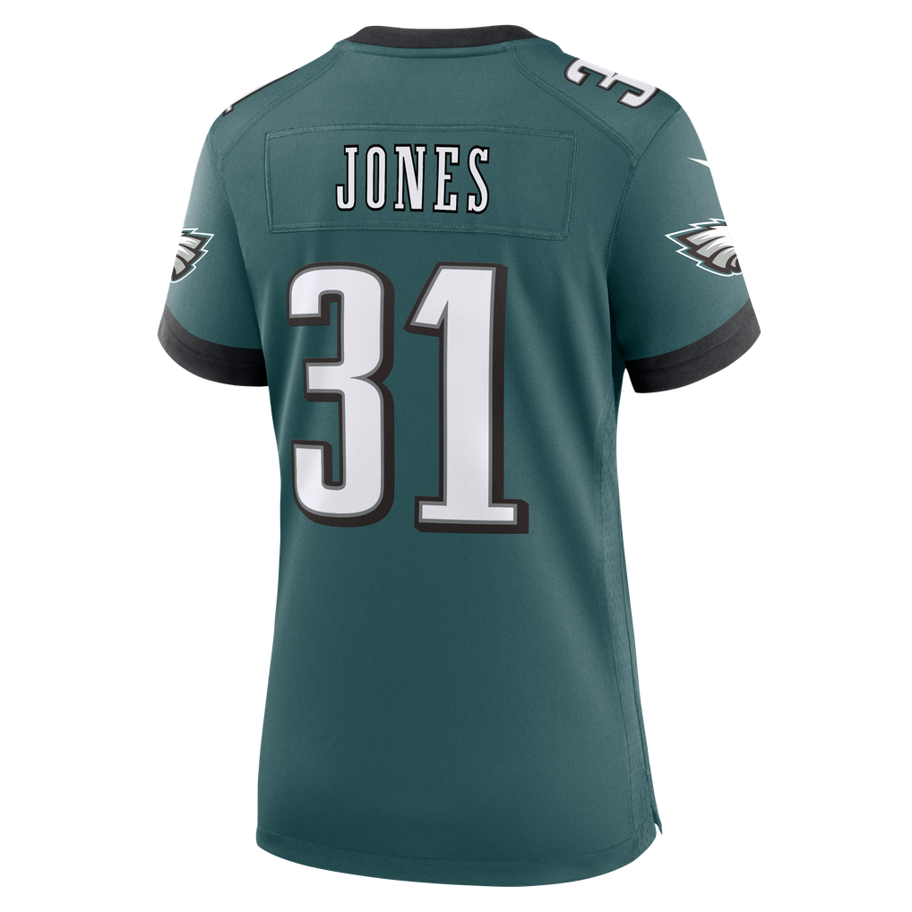 Women's Philadelphia Eagles Jonathan Jones Midnight Green Team Game Jersey