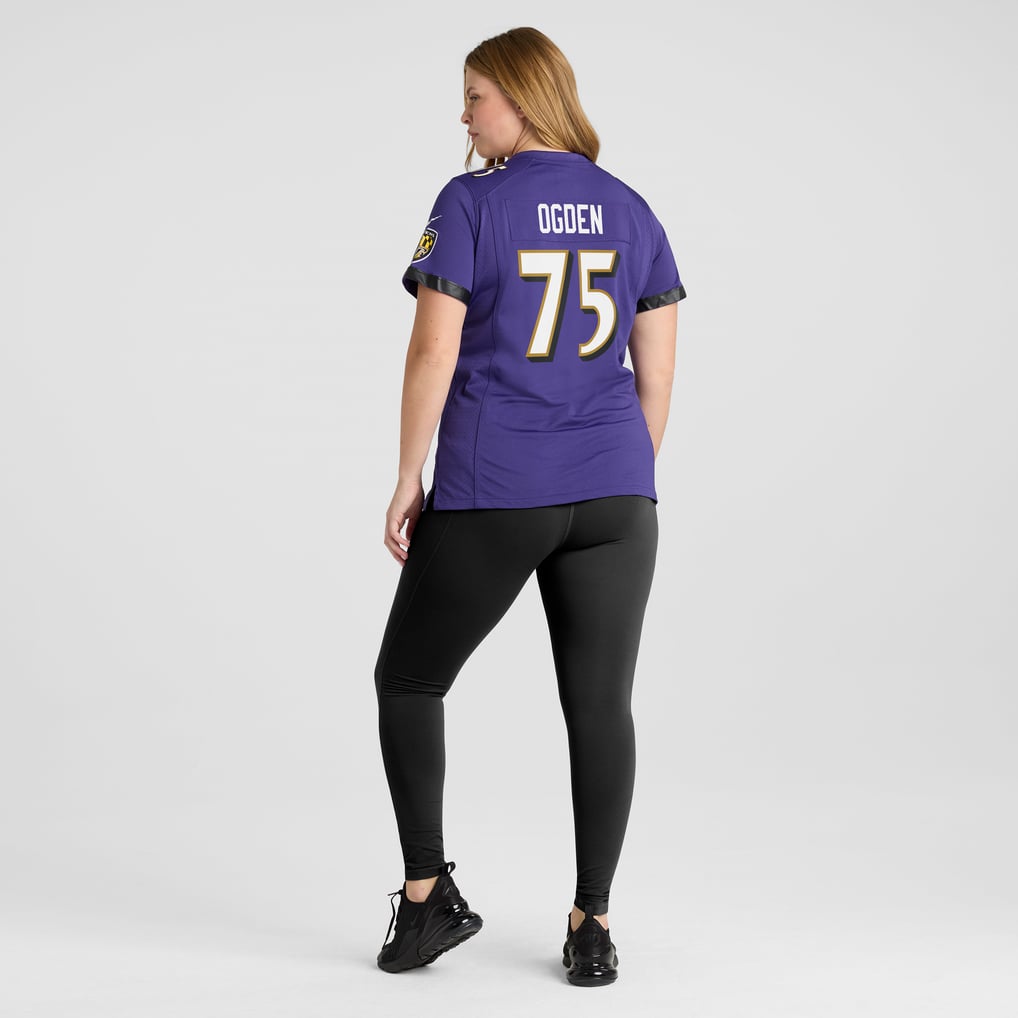 Women's Baltimore Ravens Jonathan Ogden Purple Game Retired Player Jersey