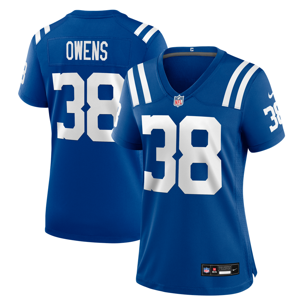 Women's Indianapolis Colts Jonathan Owens Royal Team Game Jersey