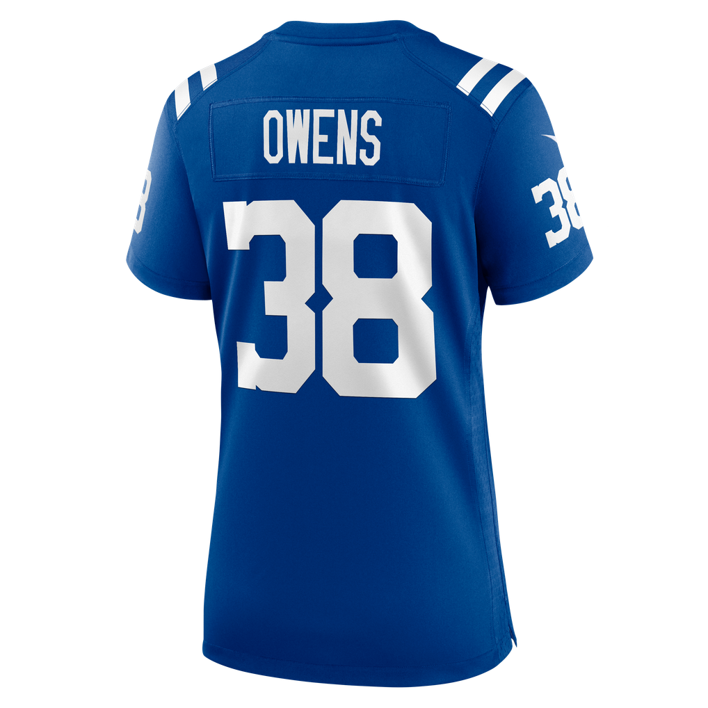 Women's Indianapolis Colts Jonathan Owens Royal Team Game Jersey