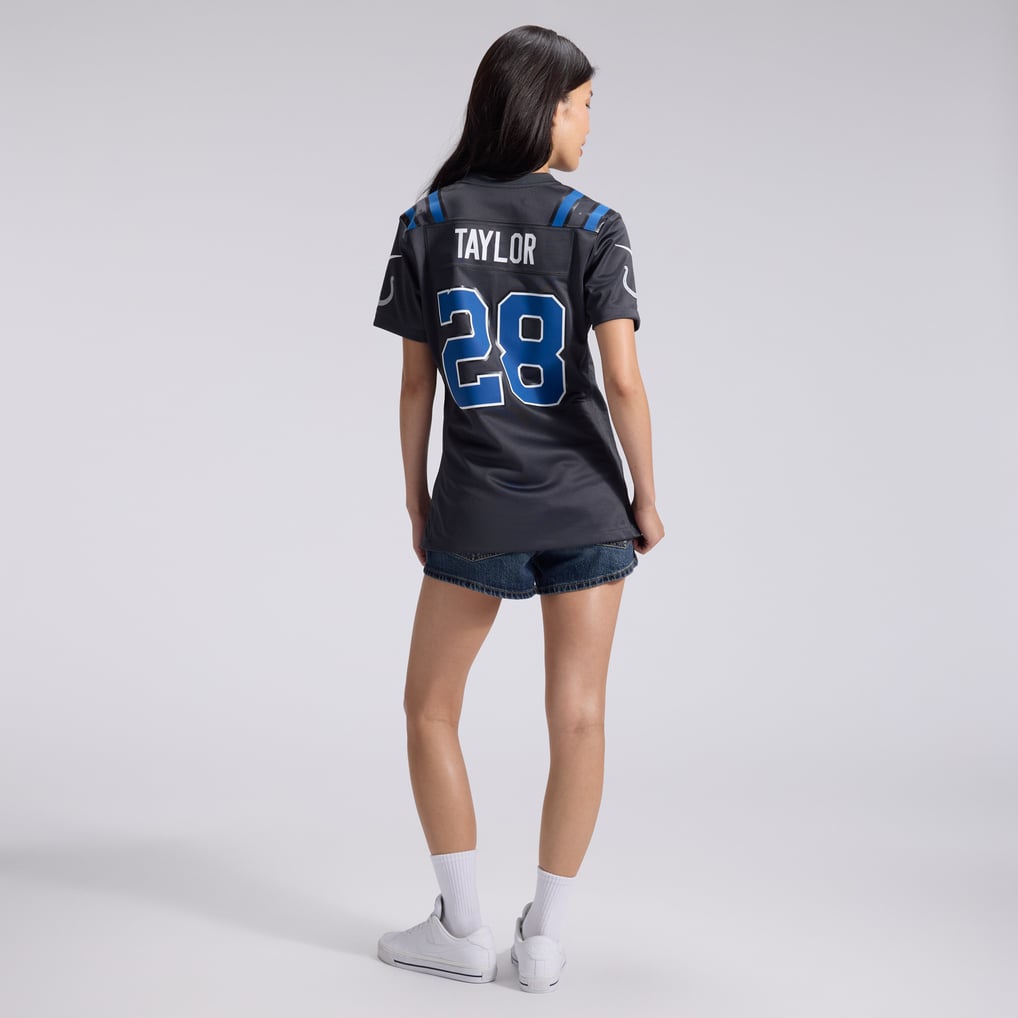 Women's Indianapolis Colts Jonathan Taylor Anthracite 2026 Rivalries Collection Game Jersey