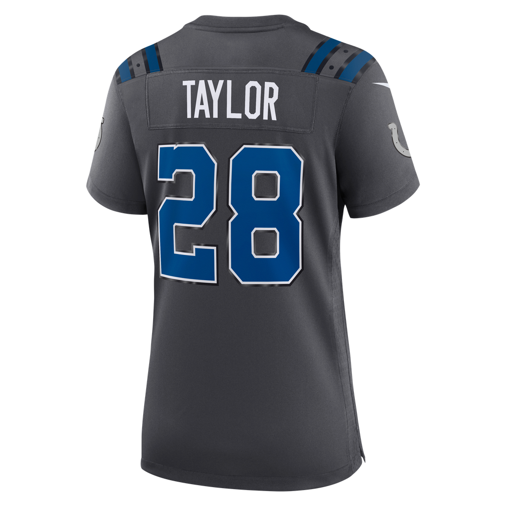 Women's Indianapolis Colts Jonathan Taylor Anthracite 2026 Rivalries Collection Game Jersey