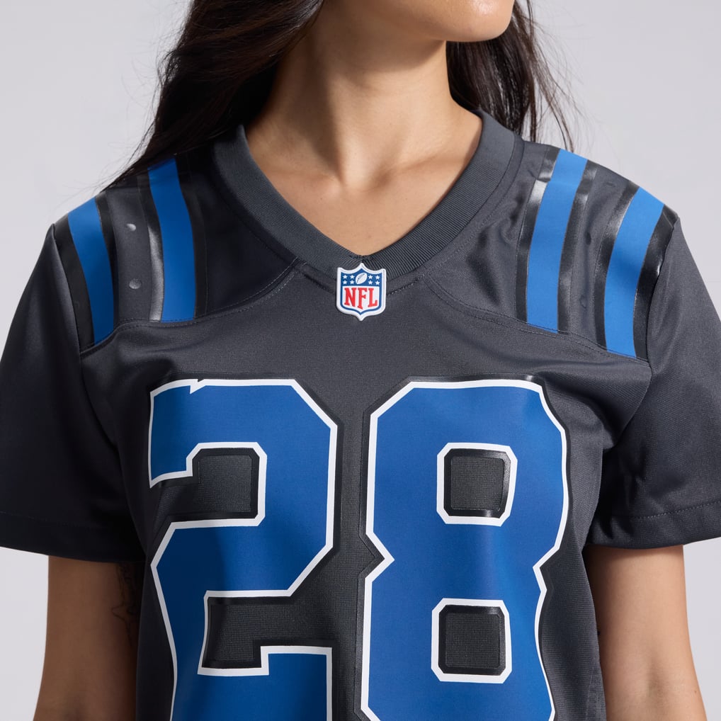 Women's Indianapolis Colts Jonathan Taylor Anthracite 2026 Rivalries Collection Game Jersey