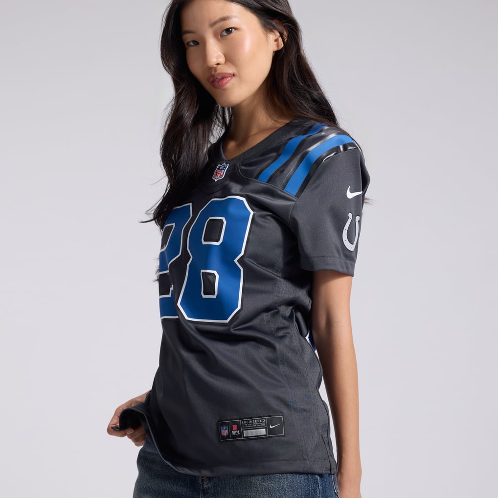Women's Indianapolis Colts Jonathan Taylor Anthracite 2026 Rivalries Collection Game Jersey