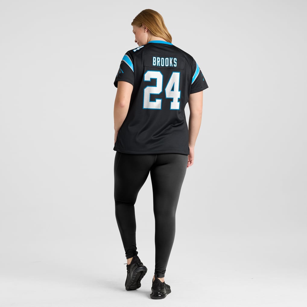 Women's Carolina Panthers Jonathon Brooks Black Game Jersey