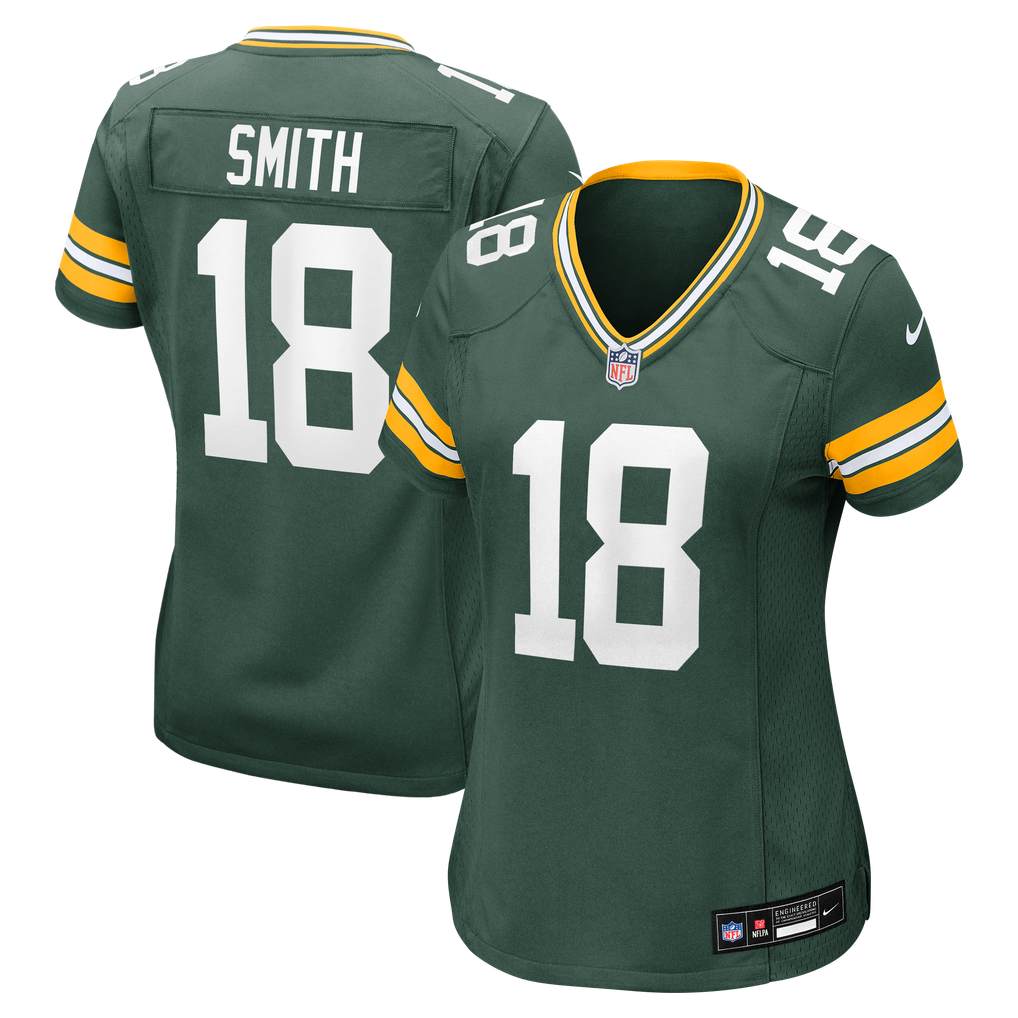 Women's Green Bay Packers Jonnu Smith Green Team Game Jersey