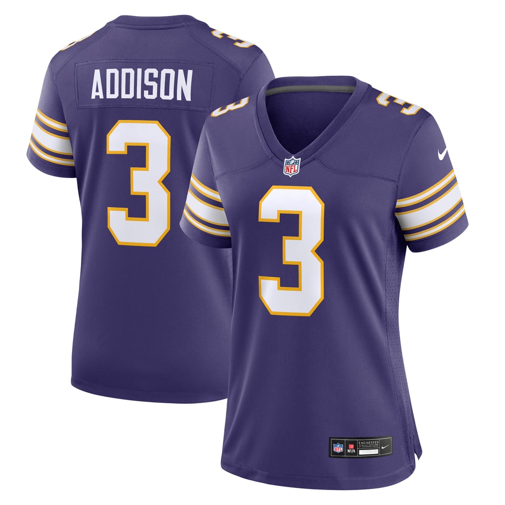 Women's Minnesota Vikings Jordan Addison Purple Alternate Game Jersey