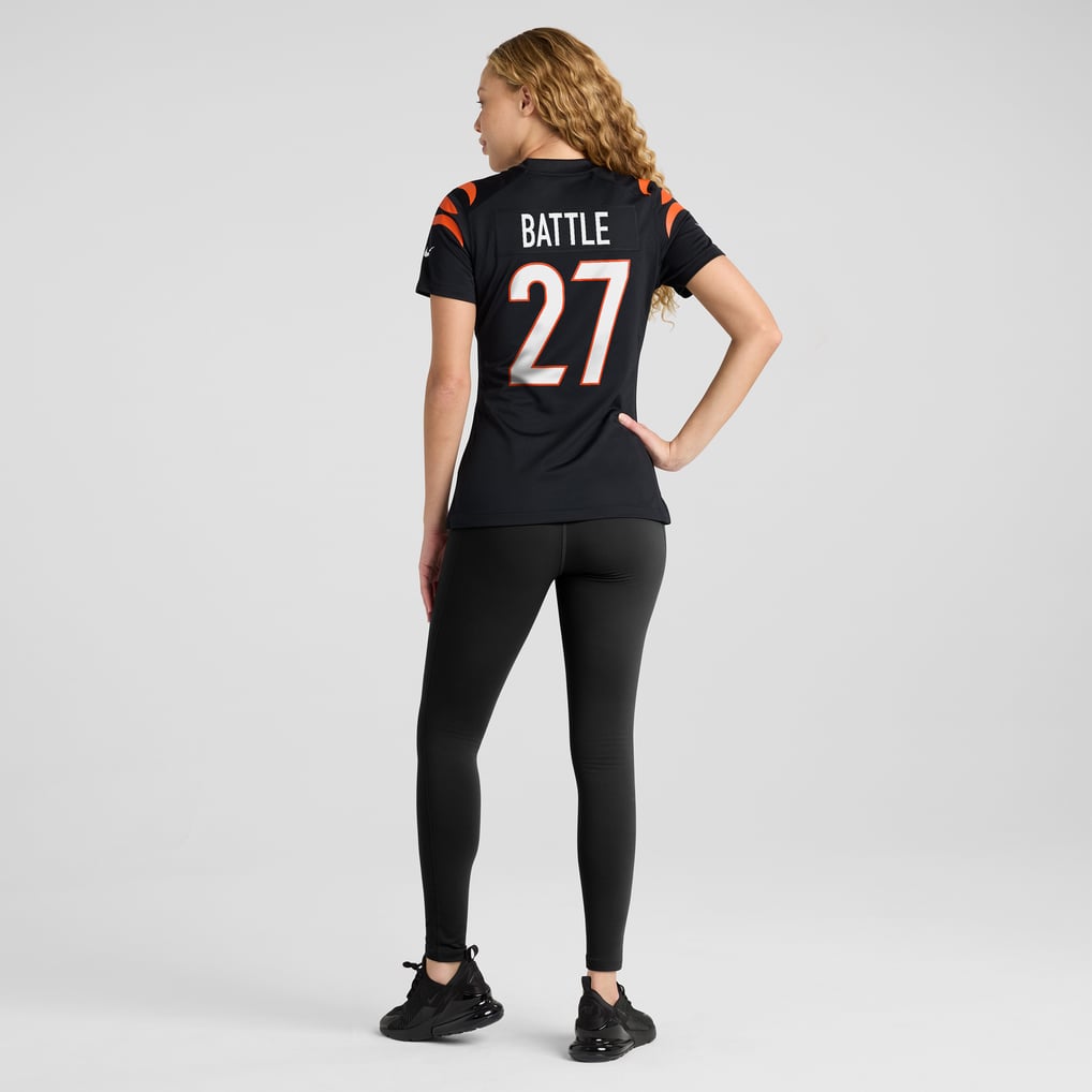 Women's Cincinnati Bengals Jordan Battle Black Team Game Jersey