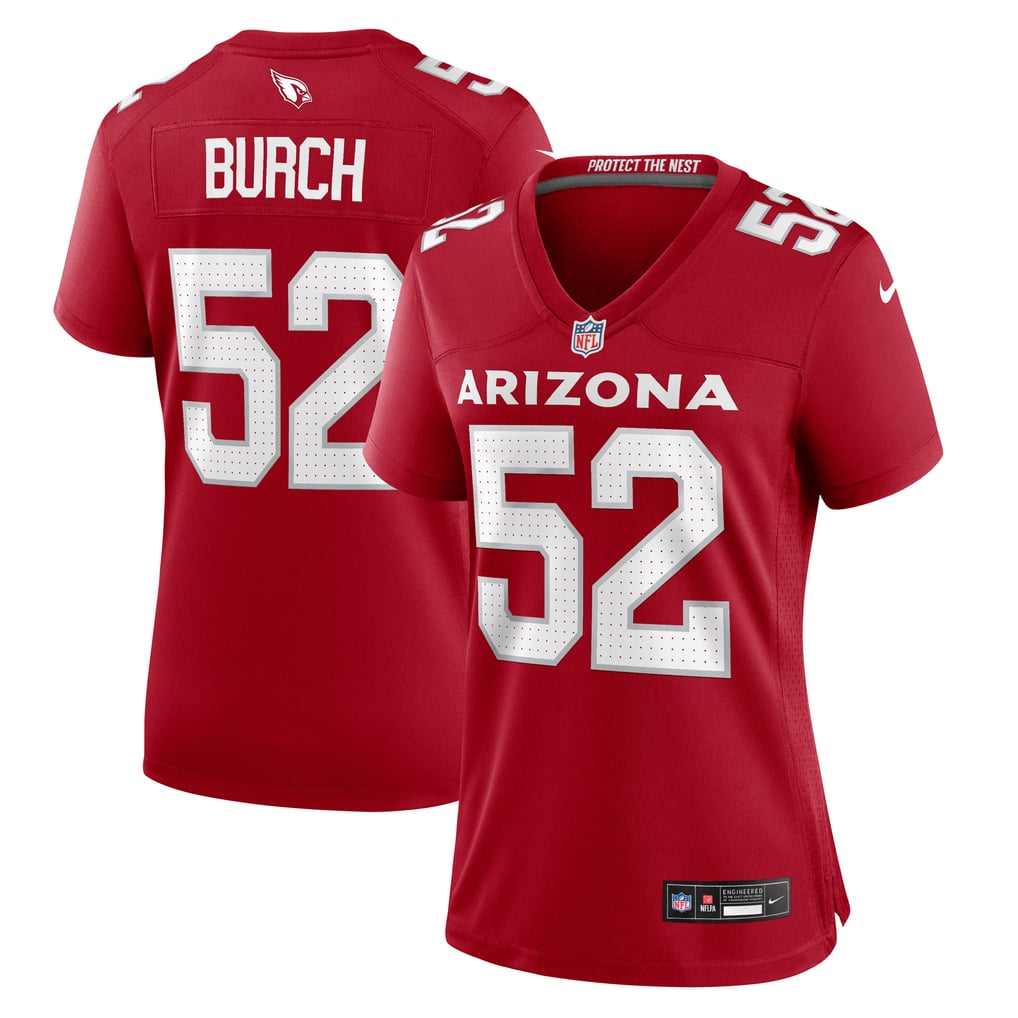 Women's Arizona Cardinals Jordan Burch Cardinal Team Game Jersey