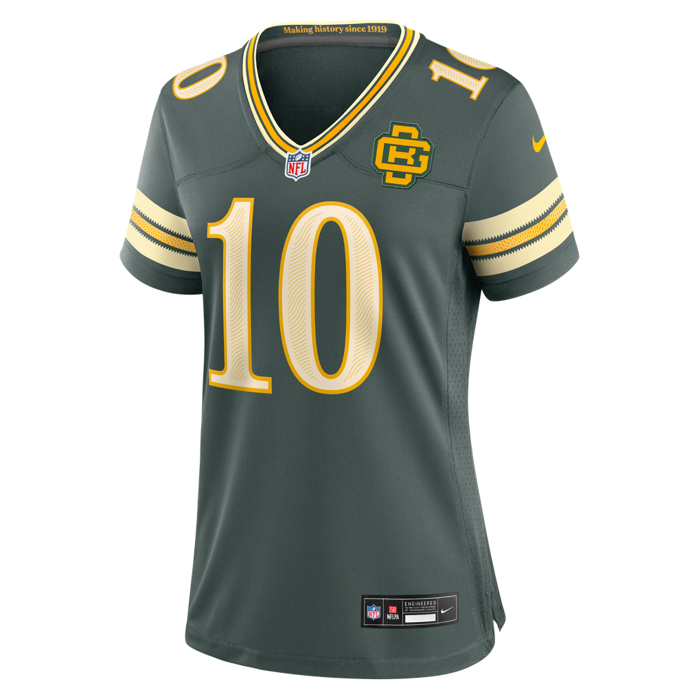 Women's Green Bay Packers Jordan Love Green 2026 Rivalries Collection Game Jersey