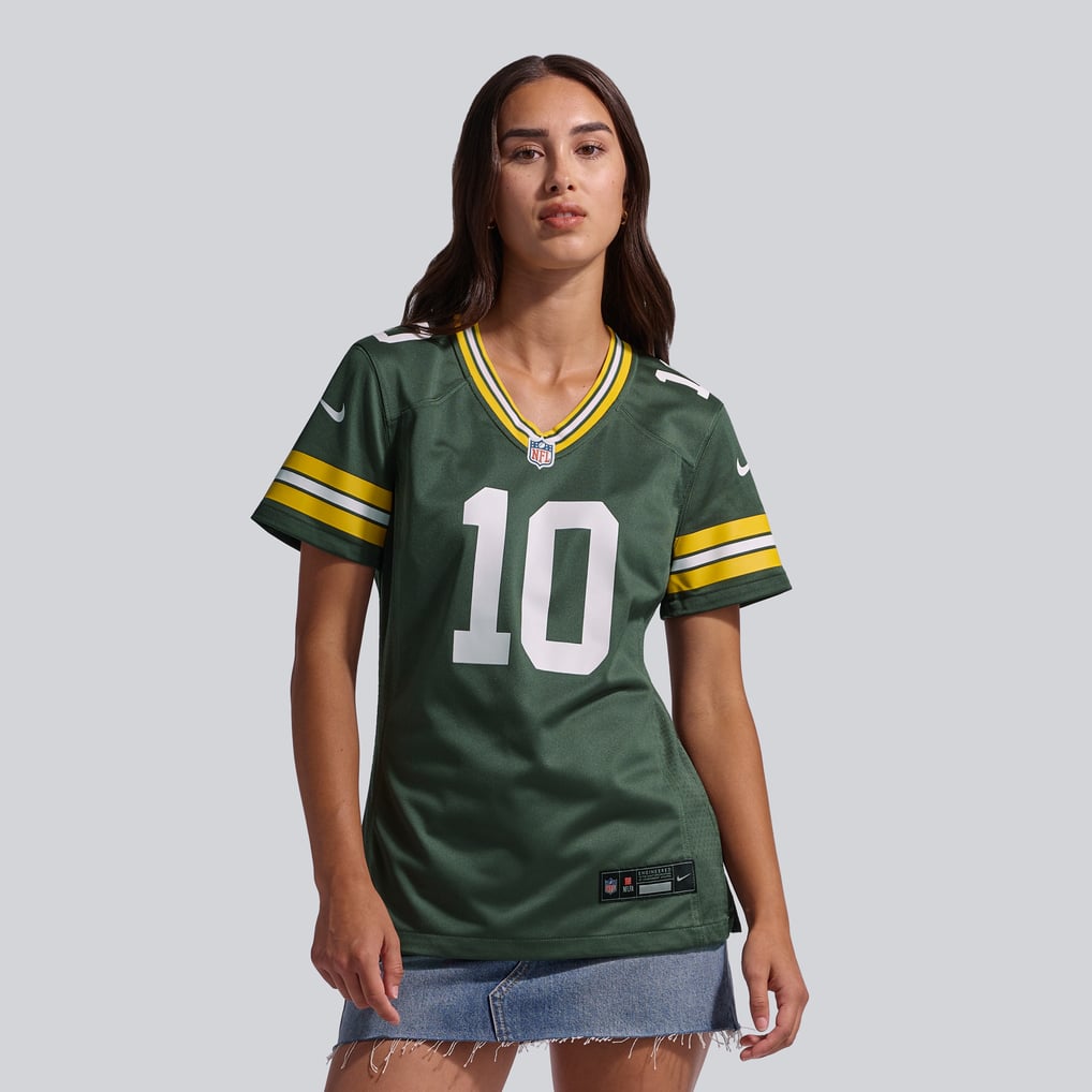 Women's Green Bay Packers Jordan Love Green Game Jersey