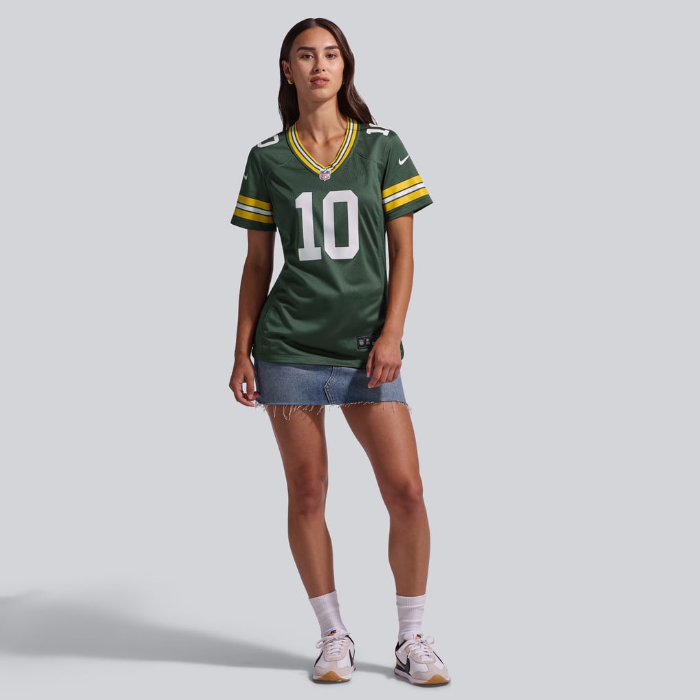 Women's Green Bay Packers Jordan Love Green Game Jersey