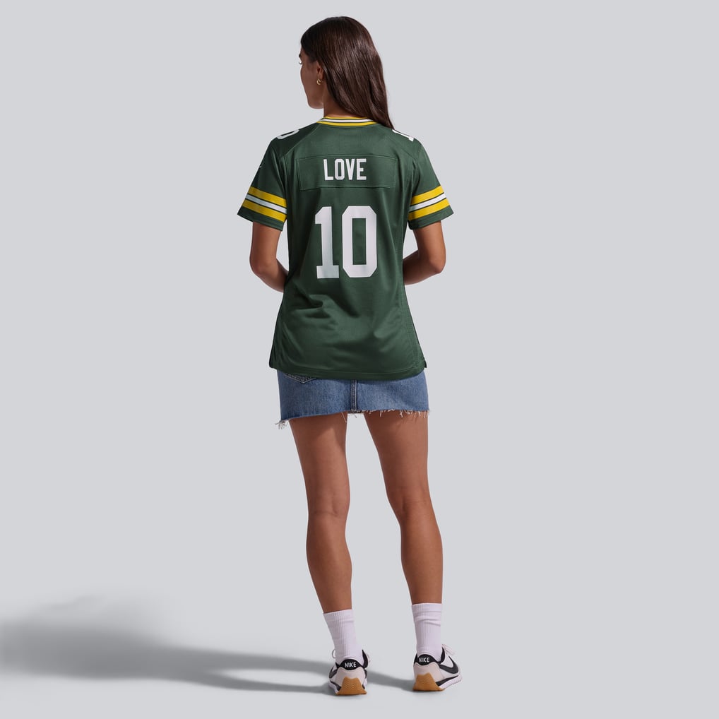 Women's Green Bay Packers Jordan Love Green Game Jersey