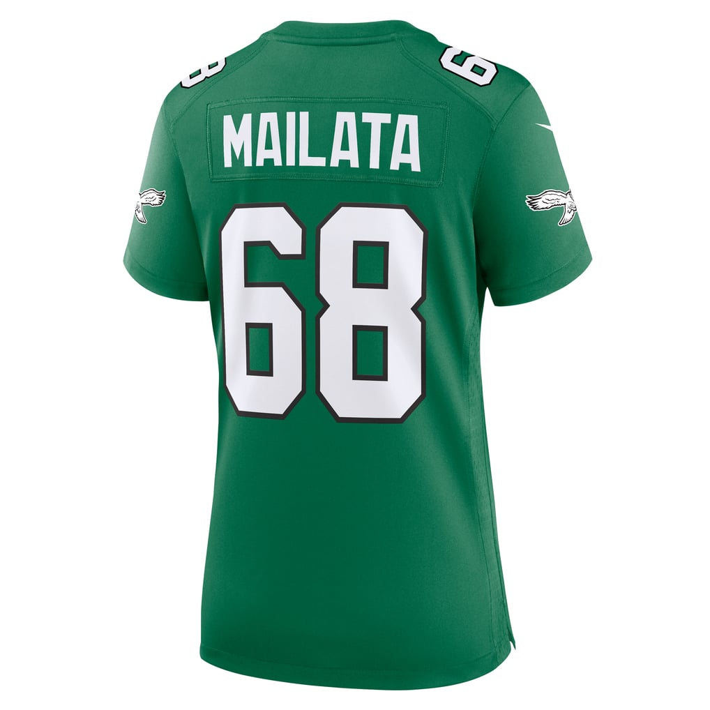 Women's Philadelphia Eagles Jordan Mailata Kelly Green Alternate Game Jersey