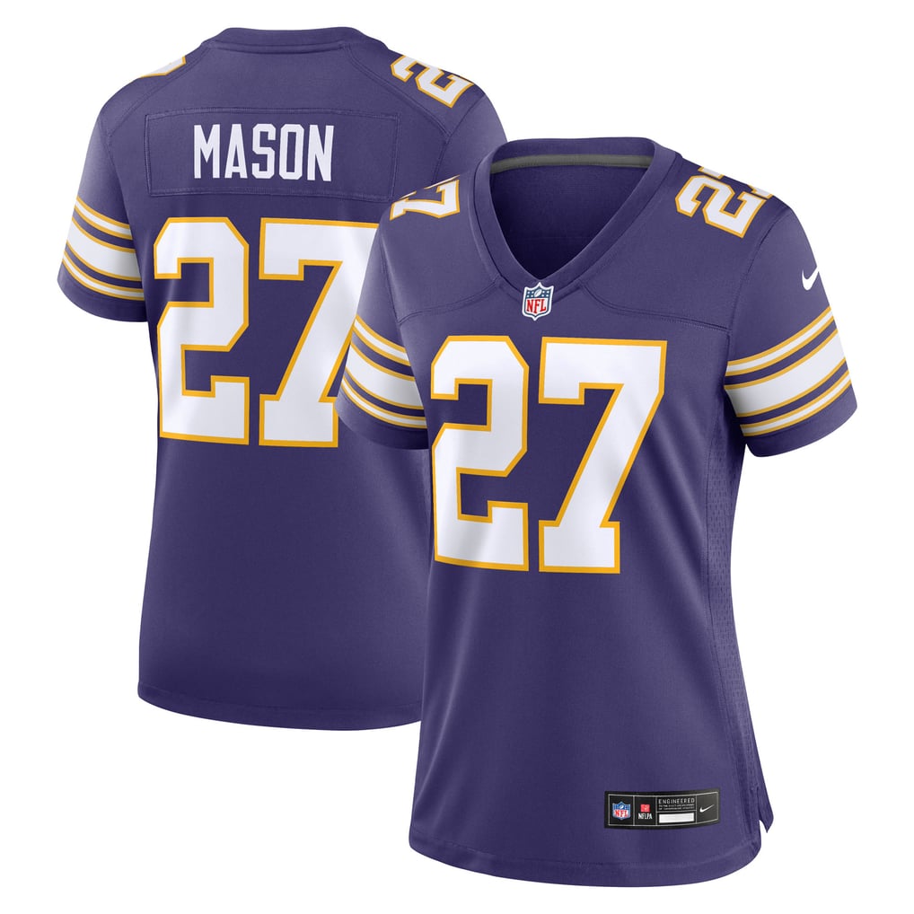 Women's Minnesota Vikings Jordan Mason Purple Alternate Classic Game Jersey