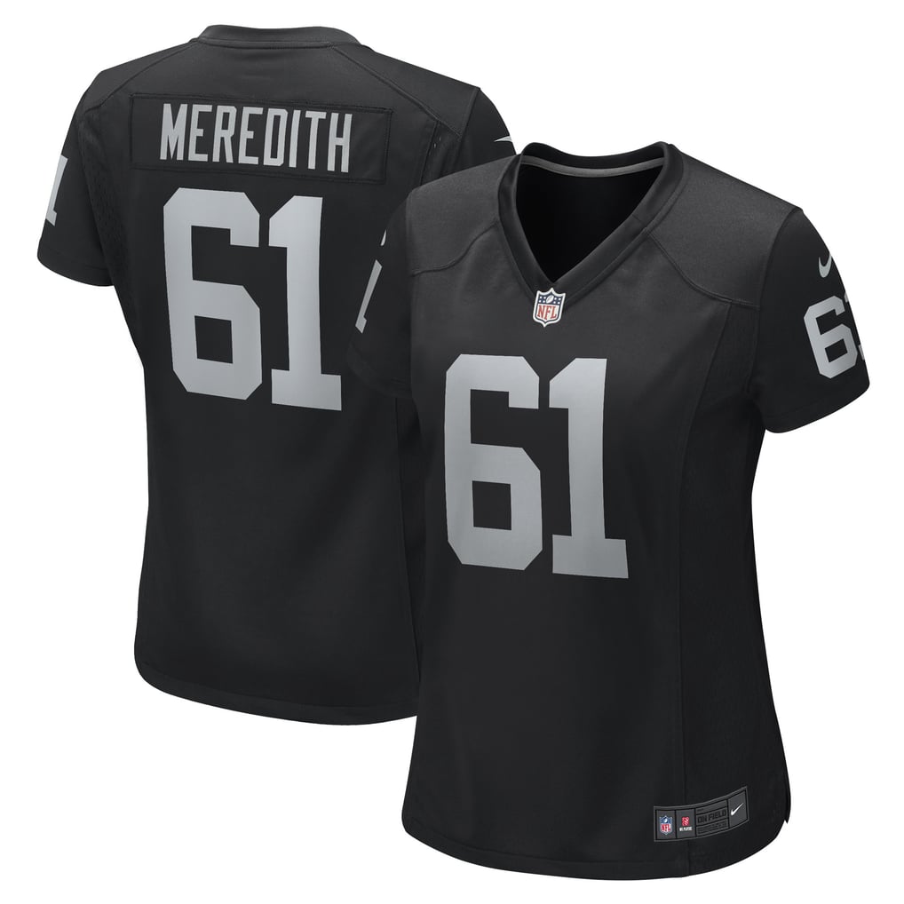 Women's Las Vegas Raiders Jordan Meredith Black Game Player Jersey